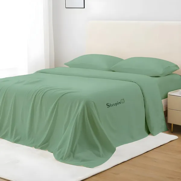 Emerald_Green_Super_Soft_Brushed_Microfiber_Hypoallergenic_Bedsheet_With_2_Pillow_Cover