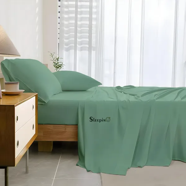 Emerald_Green_Super_Soft_Brushed_Microfiber_Hypoallergenic_Bedsheet_With_2_Pillow_Cover