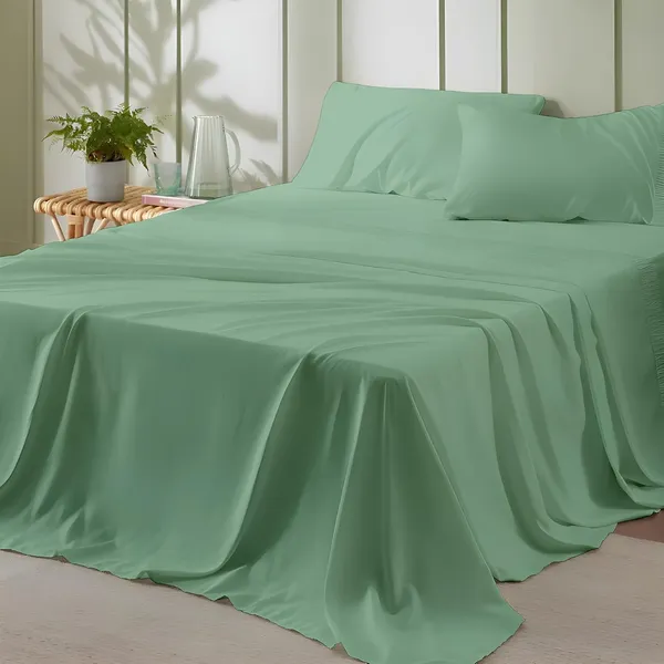 Emerald_Green_Super_Soft_Brushed_Microfiber_Hypoallergenic_Bedsheet_With_2_Pillow_Cover