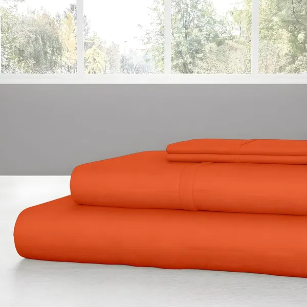 Orange_Super_Soft_Brushed_Microfiber_Hypoallergenic_Bedsheet_With_2_Pillow_Cover