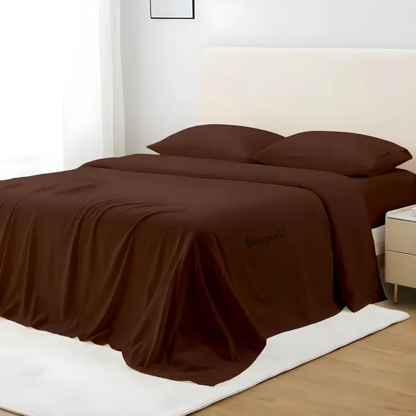 Brown_Super_Soft_Brushed_Microfiber_Hypoallergenic_Bedsheet_With_2_Pillow_Cover