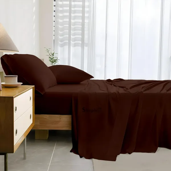 Brown_Super_Soft_Brushed_Microfiber_Hypoallergenic_Bedsheet_With_2_Pillow_Cover