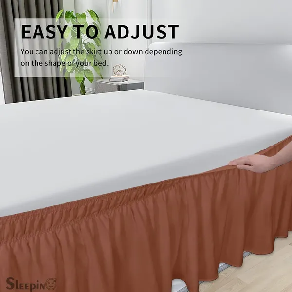 Brown_Wrinkle_Free_Brushed_Microfiber_Wrap_Around_Easy_Elastic_Fit_Bed_Skirt