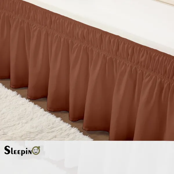 Brown_Wrinkle_Free_Brushed_Microfiber_Wrap_Around_Easy_Elastic_Fit_Bed_Skirt