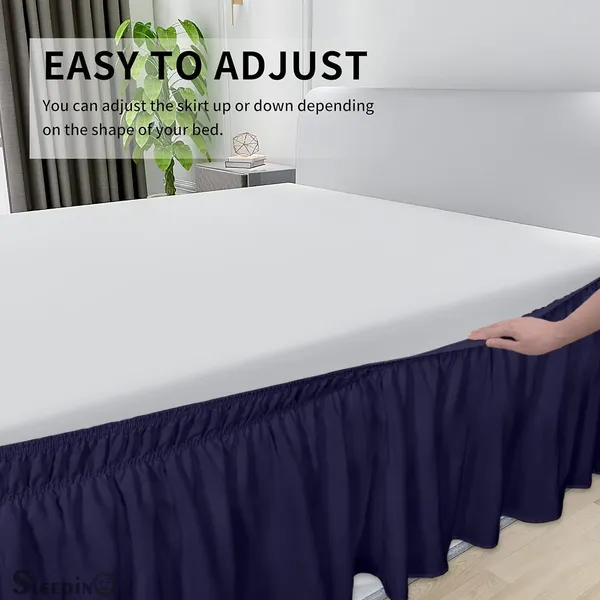 Navy_Blue_Wrinkle_Free_Brushed_Microfiber_Wrap_Around_Easy_Elastic_Fit_Bed_Skirt