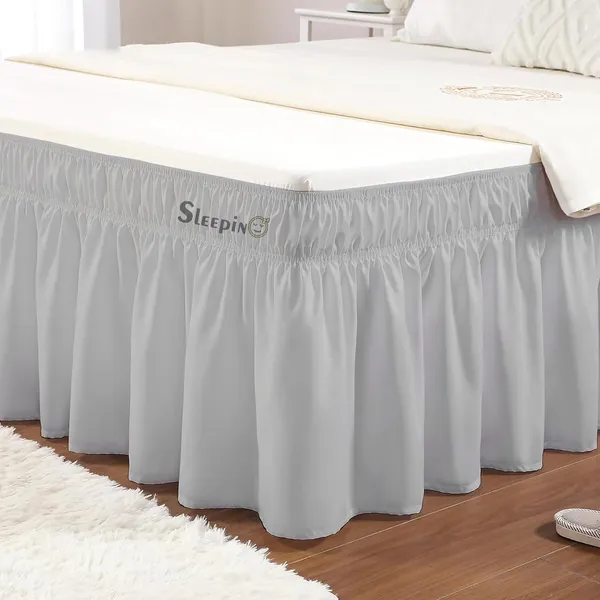 Silver_Grey_Wrinkle_Free_Brushed_Microfiber_Wrap_Around_Easy_Elastic_Fit_Bed_Skirt