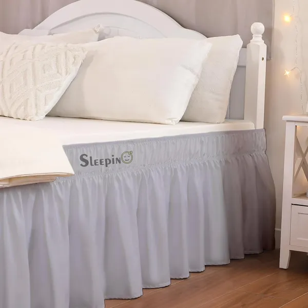 Silver_Grey_Wrinkle_Free_Brushed_Microfiber_Wrap_Around_Easy_Elastic_Fit_Bed_Skirt