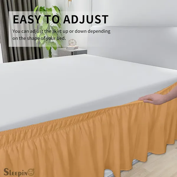 Beige_Wrinkle_Free_Brushed_Microfiber_Wrap_Around_Easy_Elastic_Fit_Bed_Skirt