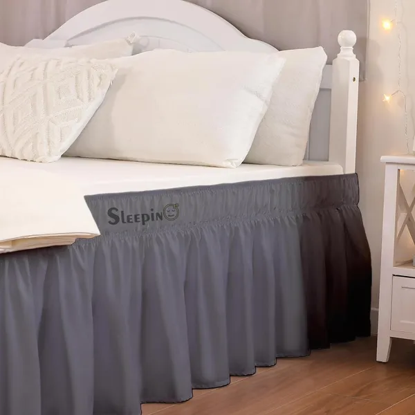 Dark_Grey_Wrinkle_Free_Brushed_Microfiber_Wrap_Around_Easy_Elastic_Fit_Bed_Skirt