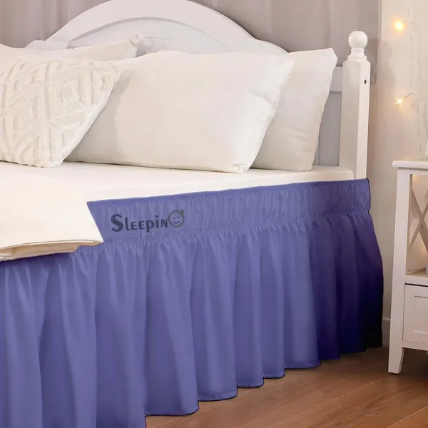 Medium_Blue_Wrinkle_Free_Brushed_Microfiber_Wrap_Around_Easy_Elastic_Fit_Bed_Skirt