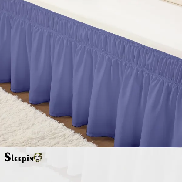 Medium_Blue_Wrinkle_Free_Brushed_Microfiber_Wrap_Around_Easy_Elastic_Fit_Bed_Skirt