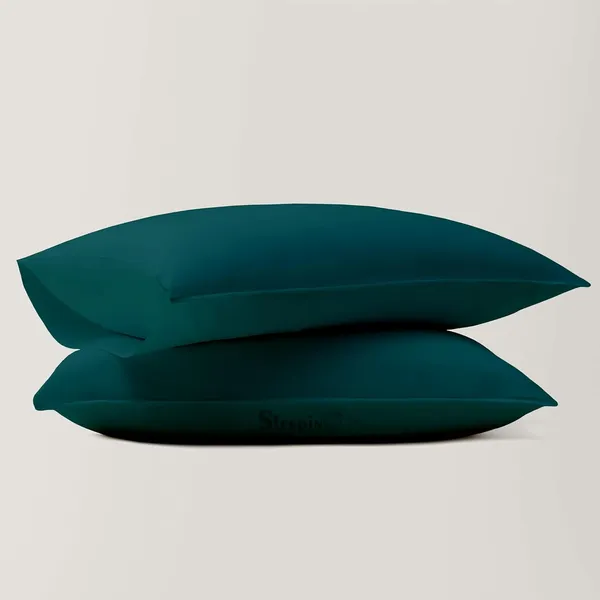 Pack_Of_4_Teal_Super_Soft_Cotton_Finish_Microfiber_Machine_Washable_Pillow_Covers