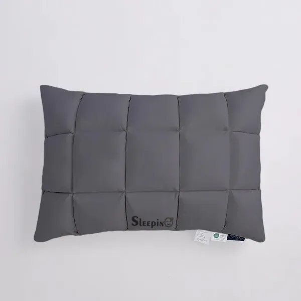Pack_Of_1_Dark_Grey_Premium_Box_Buffle_Pinch_Pleate_Adjustable_Hight_Pillow_(Pack_Of_1_)