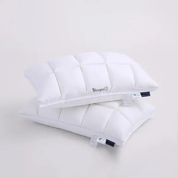 Set_Of_4_White_Premium_Box_Buffle_Pinch_Pleate_Adjustable_Hight_Pillow