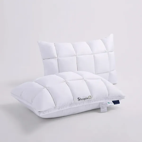 Set_Of_4_White_Premium_Box_Buffle_Pinch_Pleate_Adjustable_Hight_Pillow