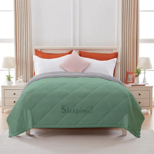 Sage_Silver_Brushed_Microfiber_100_GSM_AC_Reversible_Comforter_For_Heavy_Winter