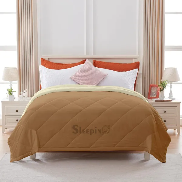 Beige_&_Ivory_Brushed_Microfiber_100_GSM_AC_Reversible_Comforter_For_Heavy_Winter
