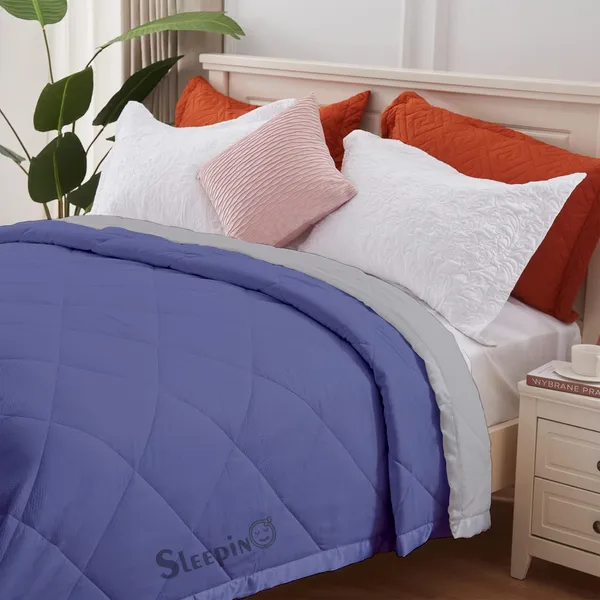 Medium_Blue_&_Silver_Brushed_Microfiber_100_GSM_AC_Reversible_Comforter_For_Heavy_Winter