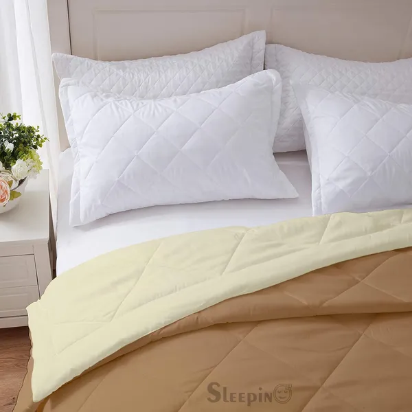 Beige_&_Ivory_Breathable_Microfiber_Machine_Washable_150_GSM_AC_Reversible_Comforter_For_Heavy_Winter
