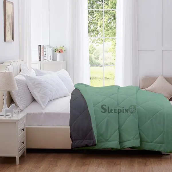 Sage_Dark_Gey_Breathable_Microfiber_Machine_Washable_150_GSM_AC_Reversible_Comforter_For_Heavy_Winter