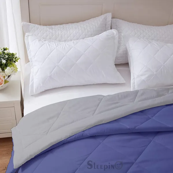 Medium_Blue_&_Silver_Breathable_Microfiber_Machine_Washable_150_GSM_AC_Reversible_Comforter_For_Heavy_Winter