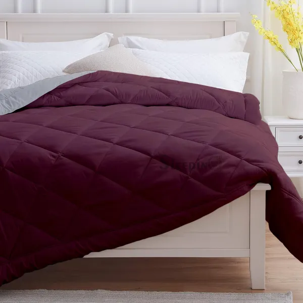 Wine_&_Silver_Breathable_Microfiber_Machine_Washable_150_GSM_AC_Reversible_Comforter_For_Heavy_Winter