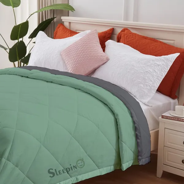 Sage_Dark_Gey_Microfiber_Breathable_&_Lightweight_Quilt_200_GSM_Comforter_For_Heavy_Winter