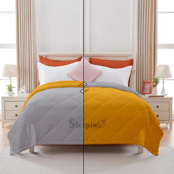 Gold_&_Silver_Microfiber_Breathable_&_Lightweight_Quilt_200_GSM_Comforter_For_Heavy_Winter
