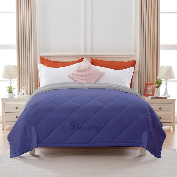 Medium_Blue_&_Silver_Microfiber_Breathable_&_Lightweight_Quilt_200_GSM_Comforter_For_Heavy_Winter