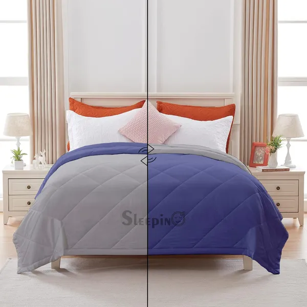 Medium_Blue_&_Silver_Microfiber_Breathable_&_Lightweight_Quilt_200_GSM_Comforter_For_Heavy_Winter