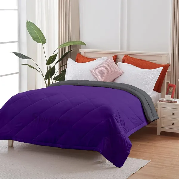 Purple_&_Dark_Grey_Microfiber_Breathable_&_Lightweight_Quilt_200_GSM_Comforter_For_Heavy_Winter
