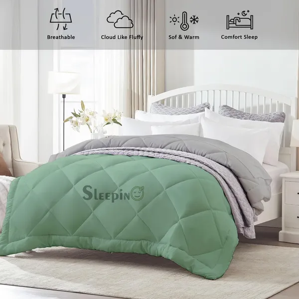 Sage_Silver_Microfiber_300_GSM_Comforter_For_Heavy_Winter