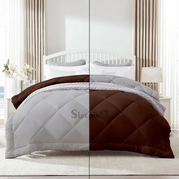 Chocolate_&_Silver_Microfiber_300_GSM_Comforter_For_Heavy_Winter