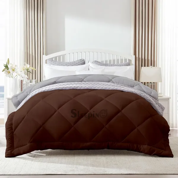 Chocolate_&_Silver_Microfiber_300_GSM_Comforter_For_Heavy_Winter