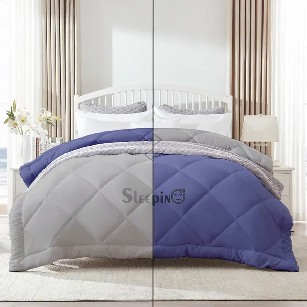 Medium_Blue_&_Silver_Microfiber_300_GSM_Comforter_For_Heavy_Winter