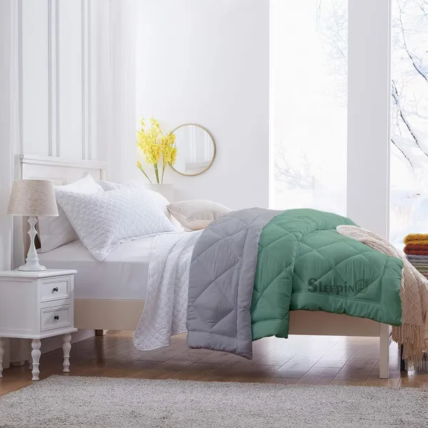 Sage_Silver_Soft_&_Fluffy_Breathable_500_GSM_Reversible_Comforter_For_Heavy_Winter