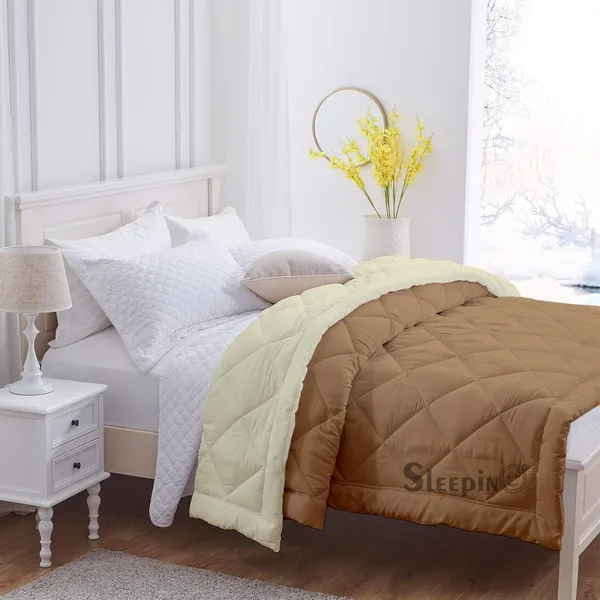 Beige_&_Ivory_Soft_&_Fluffy_Breathable_500_GSM_Reversible_Comforter_For_Heavy_Winter