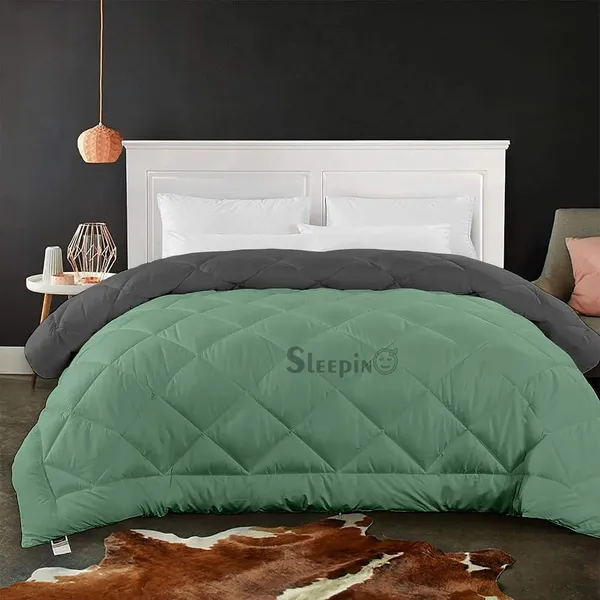 Sage_Dark_Gey_Soft_&_Fluffy_Breathable_500_GSM_Reversible_Comforter_For_Heavy_Winter