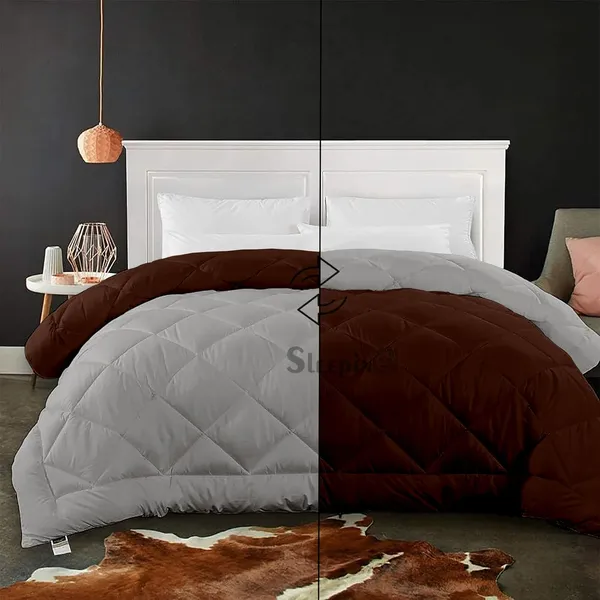 Chocolate_&_Silver_Soft_&_Fluffy_Breathable_500_GSM_Reversible_Comforter_For_Heavy_Winter