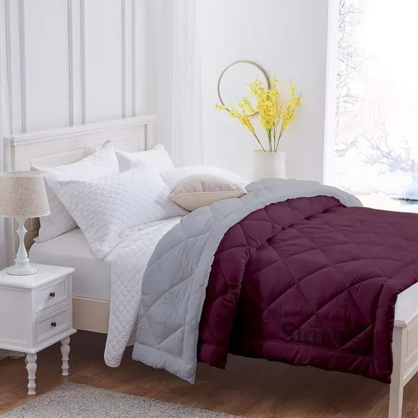 Wine_&_Silver_Soft_&_Fluffy_Breathable_500_GSM_Reversible_Comforter_For_Heavy_Winter