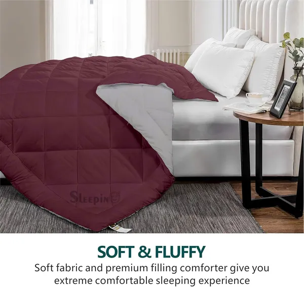Wine_&_Silver_Soft_&_Fluffy_Breathable_500_GSM_Reversible_Comforter_For_Heavy_Winter