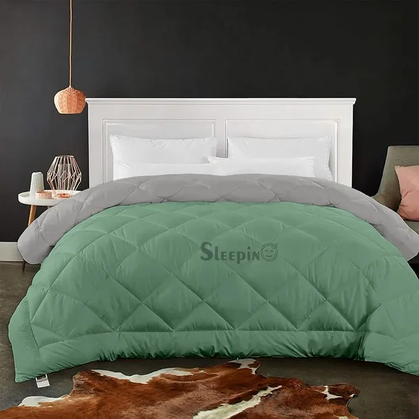 Sage_Silver_Microfiber_Breathable_600_GSM_Reversible_Comforter_For_Heavy_Winter