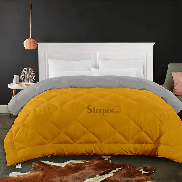 Gold_&_Silver_Microfiber_Breathable_600_GSM_Reversible_Comforter_For_Heavy_Winter