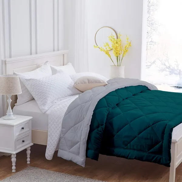 Teal_&_Silver_Microfiber_Breathable_600_GSM_Reversible_Comforter_For_Heavy_Winter