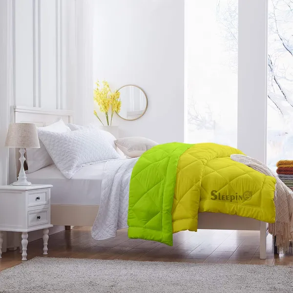 Vanilla_Yellow_Microfiber_Breathable_600_GSM_Reversible_Comforter_For_Heavy_Winter