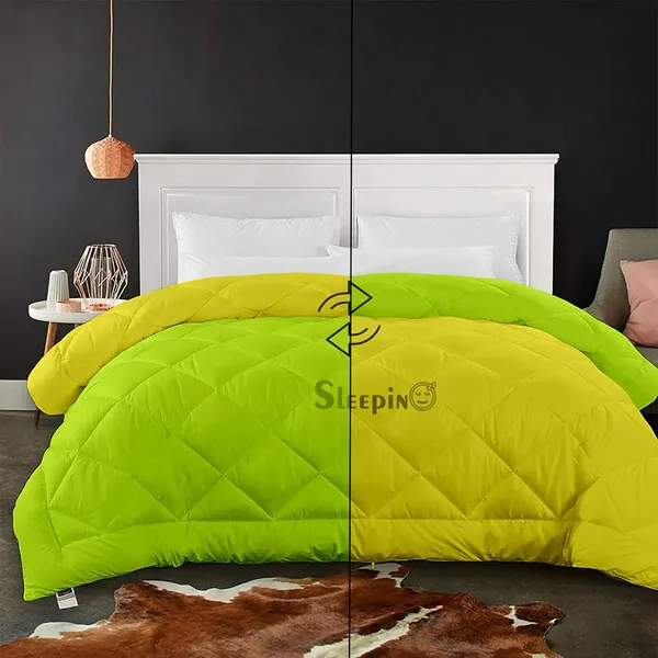 Vanilla_Yellow_Microfiber_Breathable_600_GSM_Reversible_Comforter_For_Heavy_Winter