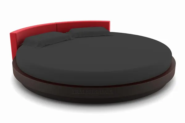 3_Piece_Round_Elastic_Bedsheet_Black_400_TC_Egyptian_Cotton_Fitted_Bedsheet_84"_Diameter_Feet_Upto_12"_Inch_Thick_Mattress_Round_Shape_Fitted_Bedsheet_Include_2_Pillow_Covers