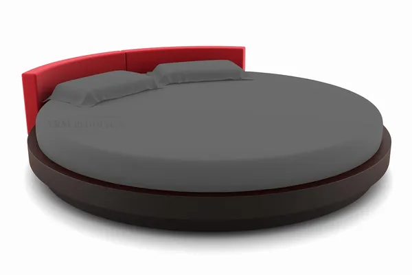 3_Piece_Round_Elastic_Bedsheet_Dark_Grey_400_TC_Egyptian_Cotton_Fitted_Bedsheet_92"_Diameter_Feet_Upto_12"_Inch_Thick_Mattress_Round_Shape_Fitted_Bedsheet_Include_2_Pillow_Covers