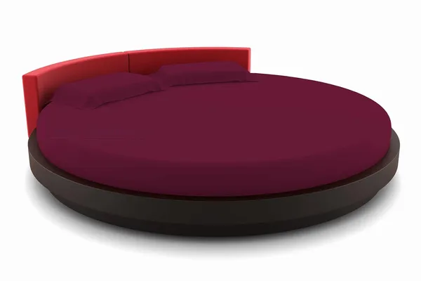 3_Piece_Round_Elastic_Bedsheet_Wine_400_TC_Egyptian_Cotton_Fitted_Bedsheet_92"_Diameter_Feet_Upto_12"_Inch_Thick_Mattress_Round_Shape_Fitted_Bedsheet_Include_2_Pillow_Covers