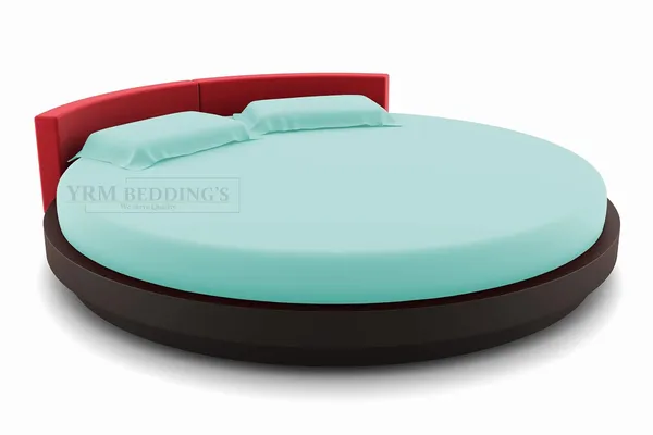 3_Piece_Round_Elastic_Bedsheet_Aqua_Blue_400_TC_Egyptian_Cotton_Fitted_Bedsheet_96"_Diameter_Feet_Upto_12"_Inch_Thick_Mattress_Round_Shape_Fitted_Bedsheet_Include_2_Pillow_Covers
